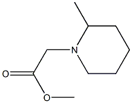 methyl 2-(2-methylpiperidin-1-yl)acetate 구조식 이미지