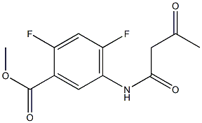methyl 2,4-difluoro-5-(3-oxobutanamido)benzoate Structure