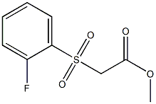 methyl 2-[(2-fluorobenzene)sulfonyl]acetate 구조식 이미지