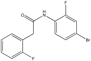 N-(4-bromo-2-fluorophenyl)-2-(2-fluorophenyl)acetamide 구조식 이미지