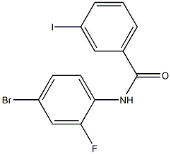 N-(4-bromo-2-fluorophenyl)-3-iodobenzamide 구조식 이미지