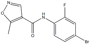 N-(4-bromo-2-fluorophenyl)-5-methylisoxazole-4-carboxamide Structure