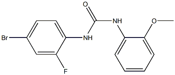 N-(4-bromo-2-fluorophenyl)-N'-(2-methoxyphenyl)urea 구조식 이미지