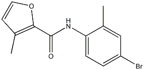 N-(4-bromo-2-methylphenyl)-3-methyl-2-furamide Structure