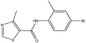 N-(4-bromo-2-methylphenyl)-4-methyl-1,3-thiazole-5-carboxamide Structure