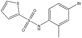 N-(4-bromo-2-methylphenyl)thiophene-2-sulfonamide 구조식 이미지