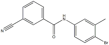 N-(4-bromo-3-methylphenyl)-3-cyanobenzamide 구조식 이미지
