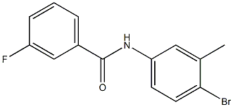 N-(4-bromo-3-methylphenyl)-3-fluorobenzamide Structure