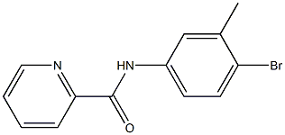 N-(4-bromo-3-methylphenyl)pyridine-2-carboxamide Structure