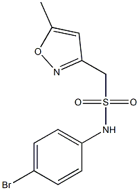 N-(4-bromophenyl)-1-(5-methyl-1,2-oxazol-3-yl)methanesulfonamide 구조식 이미지