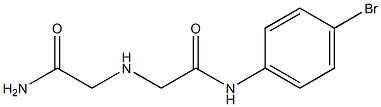 N-(4-bromophenyl)-2-[(carbamoylmethyl)amino]acetamide 구조식 이미지