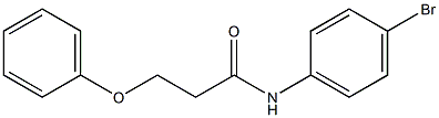 N-(4-bromophenyl)-3-phenoxypropanamide 구조식 이미지