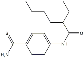 N-(4-carbamothioylphenyl)-2-ethylhexanamide Structure