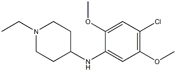 N-(4-chloro-2,5-dimethoxyphenyl)-1-ethylpiperidin-4-amine Structure