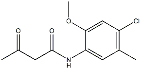 N-(4-chloro-2-methoxy-5-methylphenyl)-3-oxobutanamide 구조식 이미지