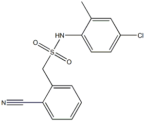 N-(4-chloro-2-methylphenyl)-1-(2-cyanophenyl)methanesulfonamide Structure