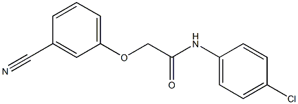 N-(4-chlorophenyl)-2-(3-cyanophenoxy)acetamide Structure
