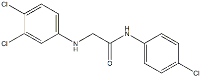 N-(4-chlorophenyl)-2-[(3,4-dichlorophenyl)amino]acetamide Structure