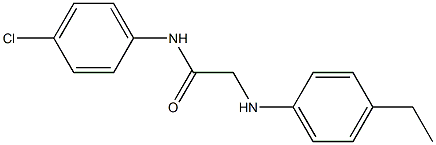 N-(4-chlorophenyl)-2-[(4-ethylphenyl)amino]acetamide Structure