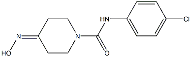 N-(4-chlorophenyl)-4-(hydroxyimino)piperidine-1-carboxamide 구조식 이미지