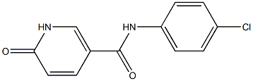 N-(4-chlorophenyl)-6-oxo-1,6-dihydropyridine-3-carboxamide 구조식 이미지