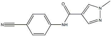 N-(4-cyanophenyl)-1-methyl-1H-pyrazole-4-carboxamide Structure