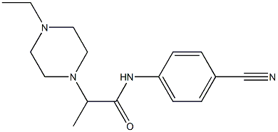 N-(4-cyanophenyl)-2-(4-ethylpiperazin-1-yl)propanamide 구조식 이미지