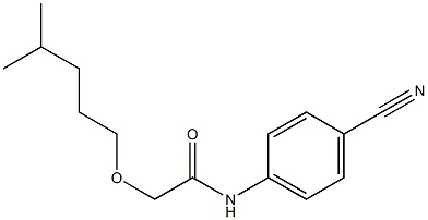 N-(4-cyanophenyl)-2-[(4-methylpentyl)oxy]acetamide Structure