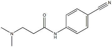 N-(4-cyanophenyl)-3-(dimethylamino)propanamide 구조식 이미지