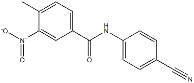 N-(4-cyanophenyl)-4-methyl-3-nitrobenzamide Structure