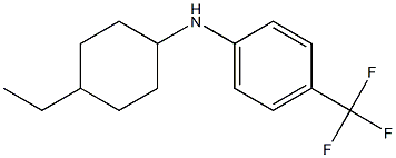 N-(4-ethylcyclohexyl)-4-(trifluoromethyl)aniline 구조식 이미지