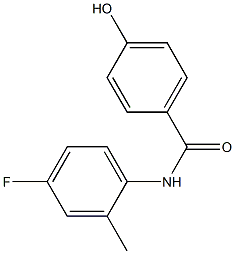 N-(4-fluoro-2-methylphenyl)-4-hydroxybenzamide 구조식 이미지