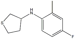 N-(4-fluoro-2-methylphenyl)thiolan-3-amine 구조식 이미지