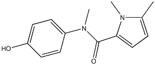 N-(4-hydroxyphenyl)-N,1,5-trimethyl-1H-pyrrole-2-carboxamide 구조식 이미지