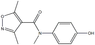 N-(4-hydroxyphenyl)-N,3,5-trimethyl-1,2-oxazole-4-carboxamide Structure