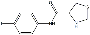 N-(4-iodophenyl)-1,3-thiazolidine-4-carboxamide 구조식 이미지