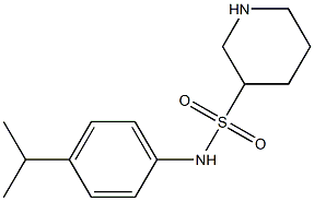 N-(4-isopropylphenyl)piperidine-3-sulfonamide Structure