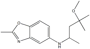 N-(4-methoxy-4-methylpentan-2-yl)-2-methyl-1,3-benzoxazol-5-amine 구조식 이미지