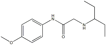 N-(4-methoxyphenyl)-2-(pentan-3-ylamino)acetamide Structure