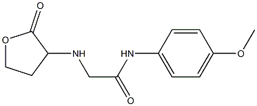 N-(4-methoxyphenyl)-2-[(2-oxooxolan-3-yl)amino]acetamide 구조식 이미지