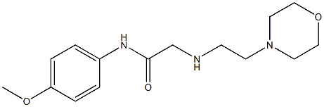 N-(4-methoxyphenyl)-2-{[2-(morpholin-4-yl)ethyl]amino}acetamide Structure