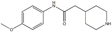 N-(4-methoxyphenyl)-2-piperidin-4-ylacetamide 구조식 이미지