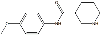 N-(4-methoxyphenyl)piperidine-3-carboxamide 구조식 이미지