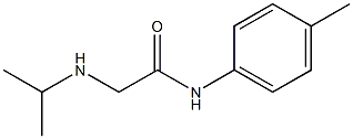 N-(4-methylphenyl)-2-(propan-2-ylamino)acetamide 구조식 이미지