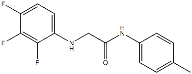 N-(4-methylphenyl)-2-[(2,3,4-trifluorophenyl)amino]acetamide 구조식 이미지