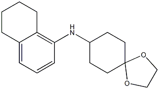 N-(5,6,7,8-tetrahydronaphthalen-1-yl)-1,4-dioxaspiro[4.5]decan-8-amine Structure