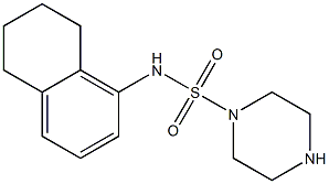 N-(5,6,7,8-tetrahydronaphthalen-1-yl)piperazine-1-sulfonamide 구조식 이미지