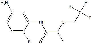 N-(5-amino-2-fluorophenyl)-2-(2,2,2-trifluoroethoxy)propanamide Structure