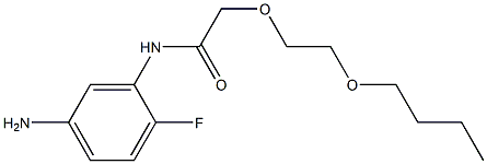 N-(5-amino-2-fluorophenyl)-2-(2-butoxyethoxy)acetamide Structure