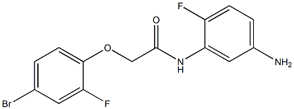 N-(5-amino-2-fluorophenyl)-2-(4-bromo-2-fluorophenoxy)acetamide Structure